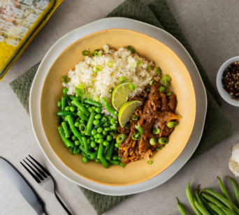 Bloemkoolrijst - Rendang - Tuinerwt Sperziebonen [LOWCARB]