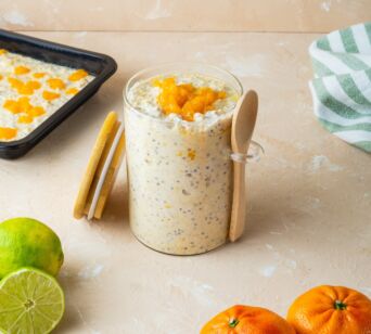 High Protein Overnight Oats - Mandarin Lime