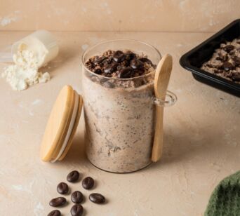 High Protein Overnight Oats - Coffee