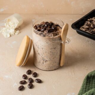 High Protein Overnight Oats - Coffee