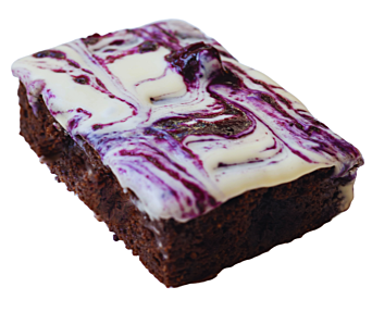 High Protein Blueberry White Chocolate Brownie
