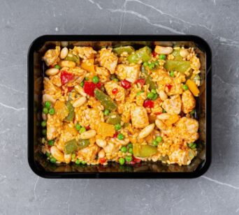 Paella - Gebakken Kipfilet Blokjes 