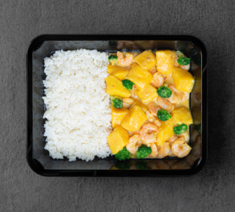 Rijst - Mango Curry Shrimp